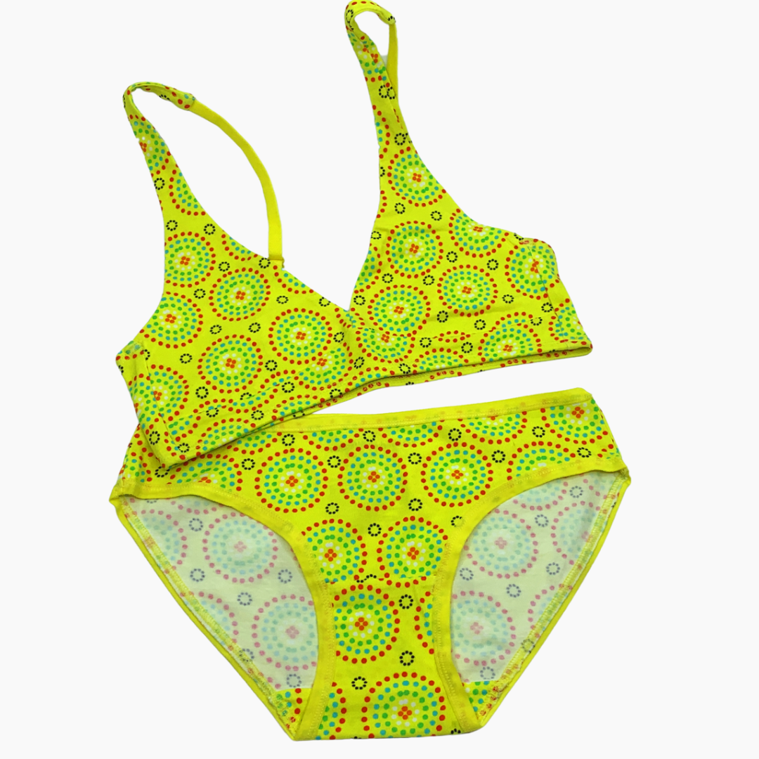 Women's Yellow Mara Matching Sets