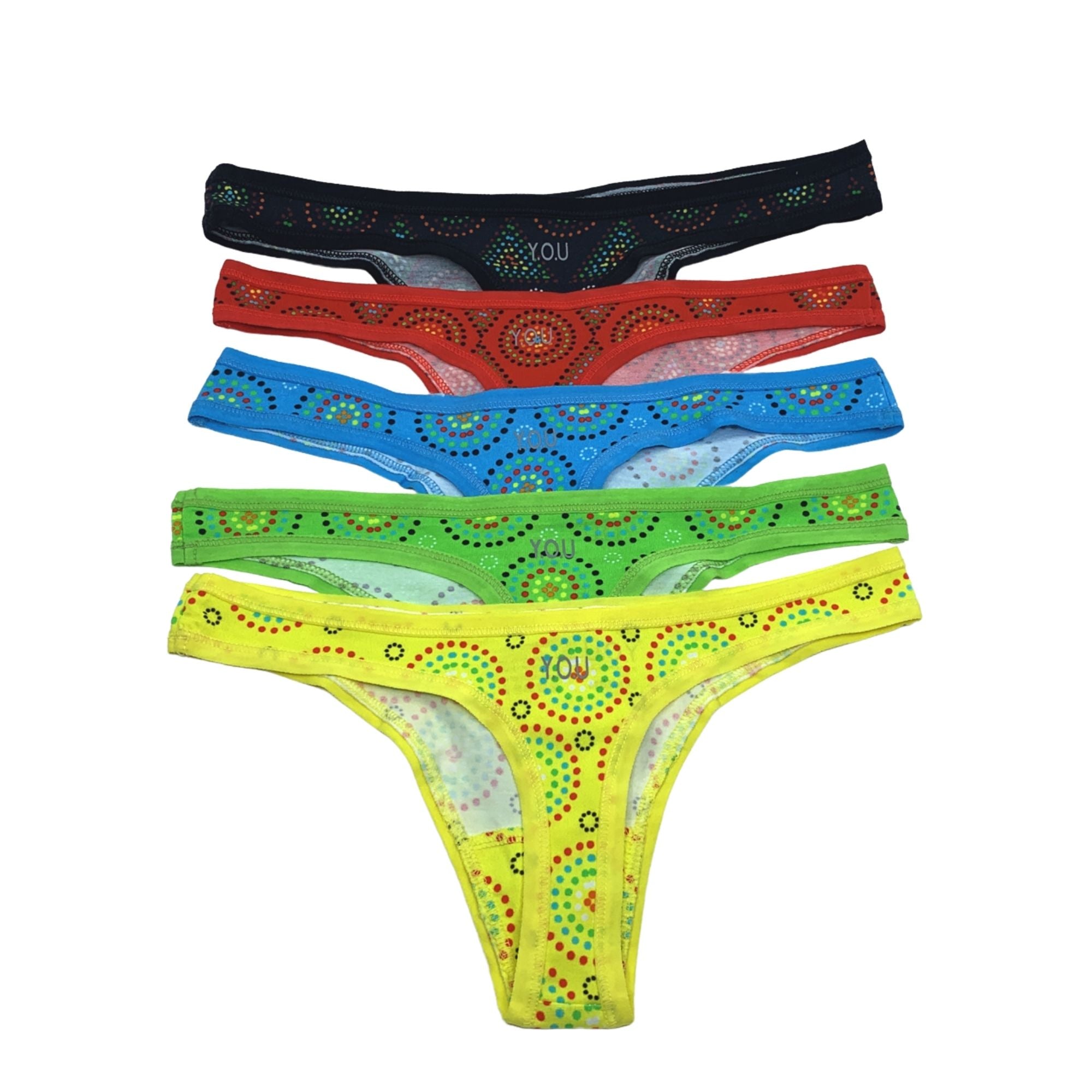 Women's organic cotton thongs - Mara designs