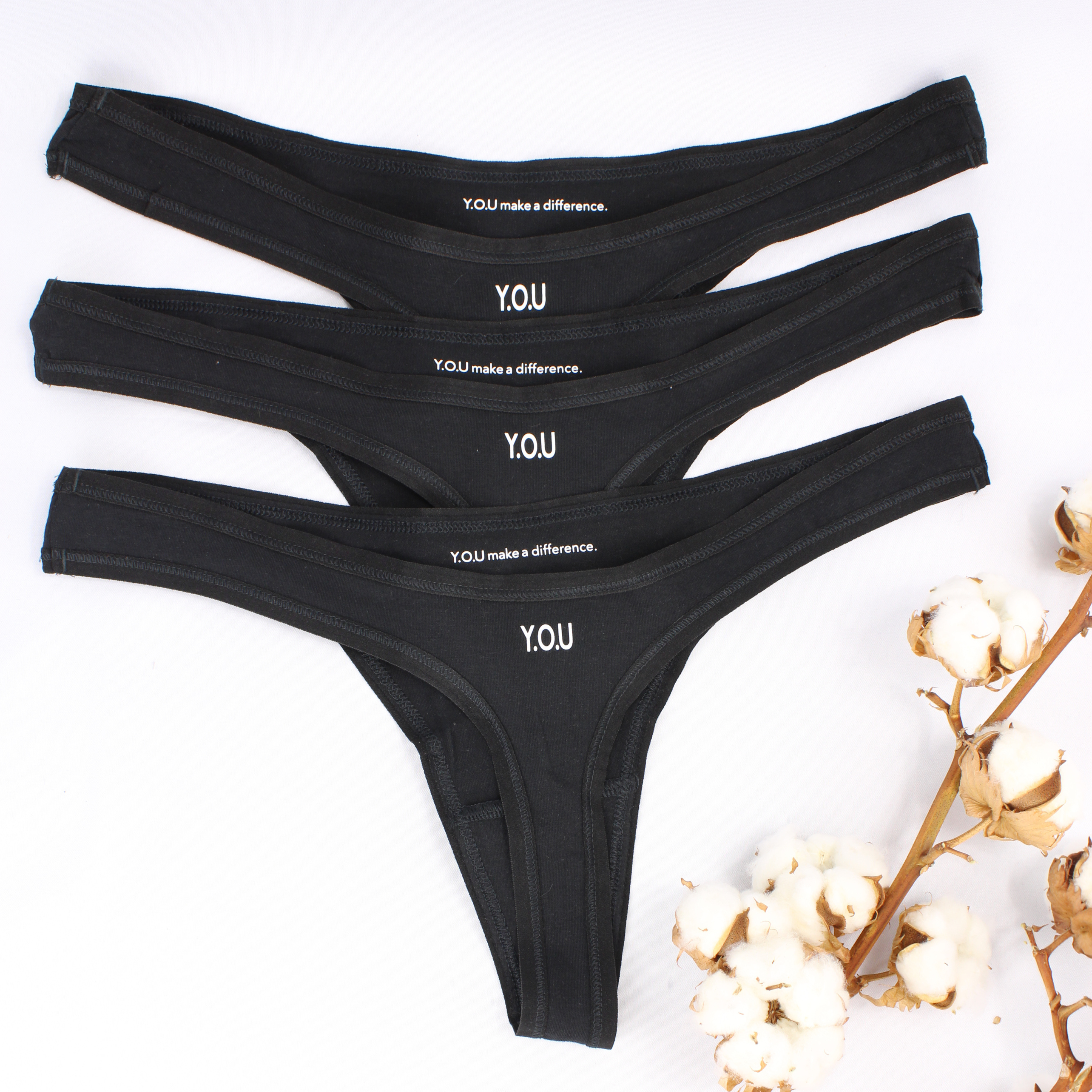 Women's Organic Cotton Thong - Pack of 3