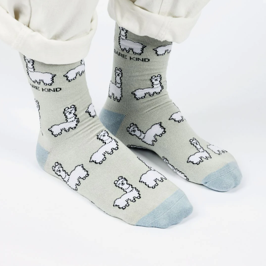 Bare Kind Bamboo Socks - Save the Alpaca