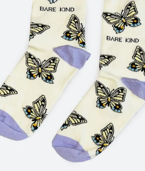 Bare Kind Bamboo Socks - Save the Butterflies
