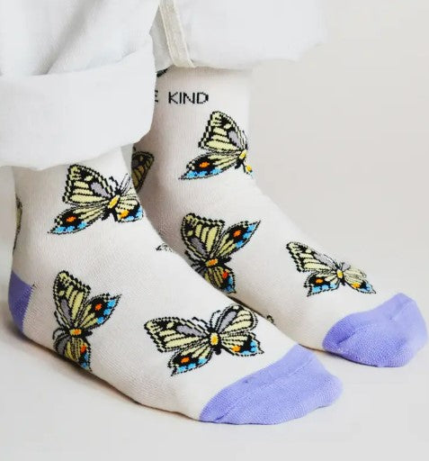 Bare Kind Bamboo Socks - Save the Butterflies