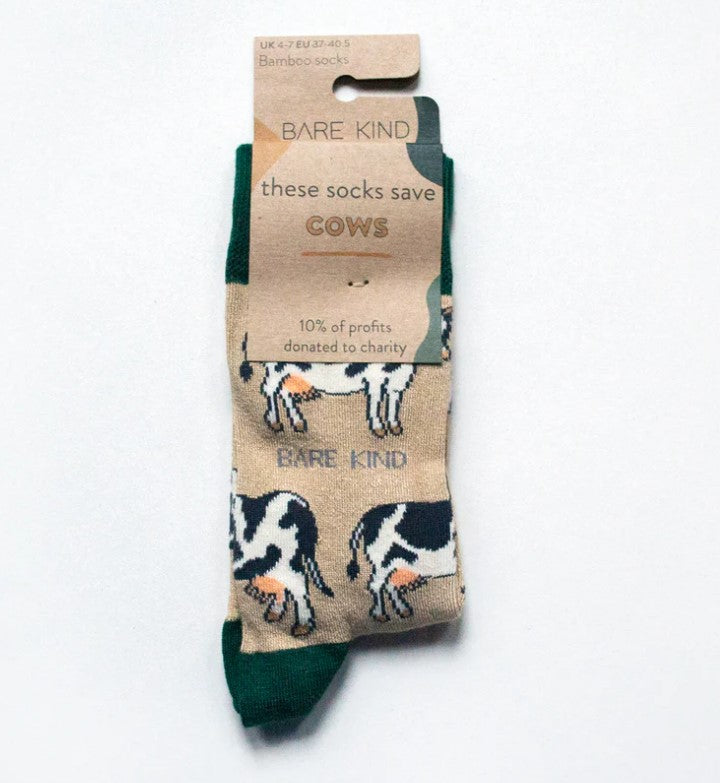 Bare Kind Bamboo Socks - Save the Cows