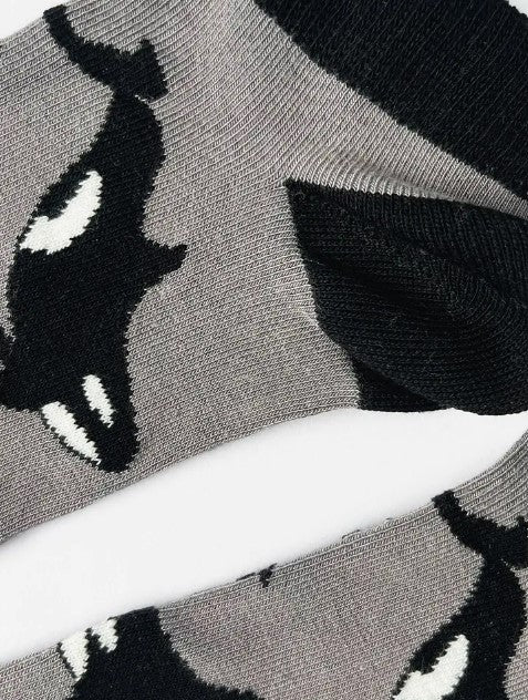 Bare Kind Bamboo Trainer Socks - Save the Orcas