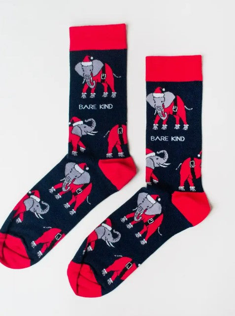 Bare Kind Christmas Elephant Socks