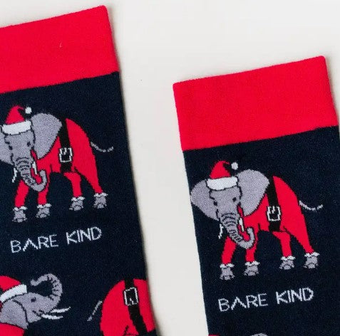 Bare Kind Christmas Elephant Socks