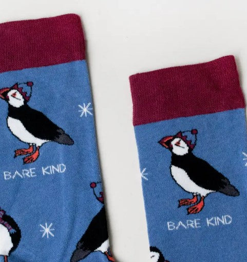 Bare Kind Christmas Puffin Socks