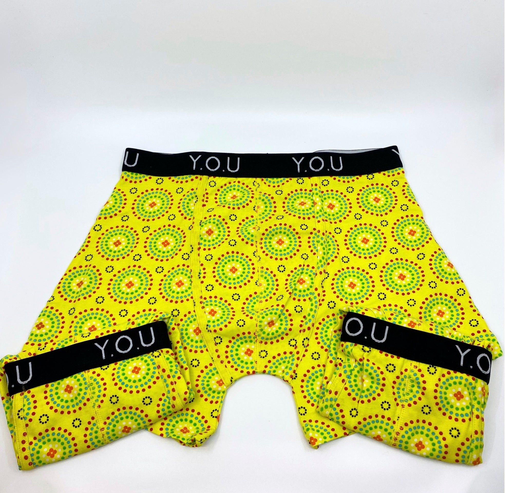 Men's Organic Cotton Mid-Length Trunks in Mara prints - pack of 3