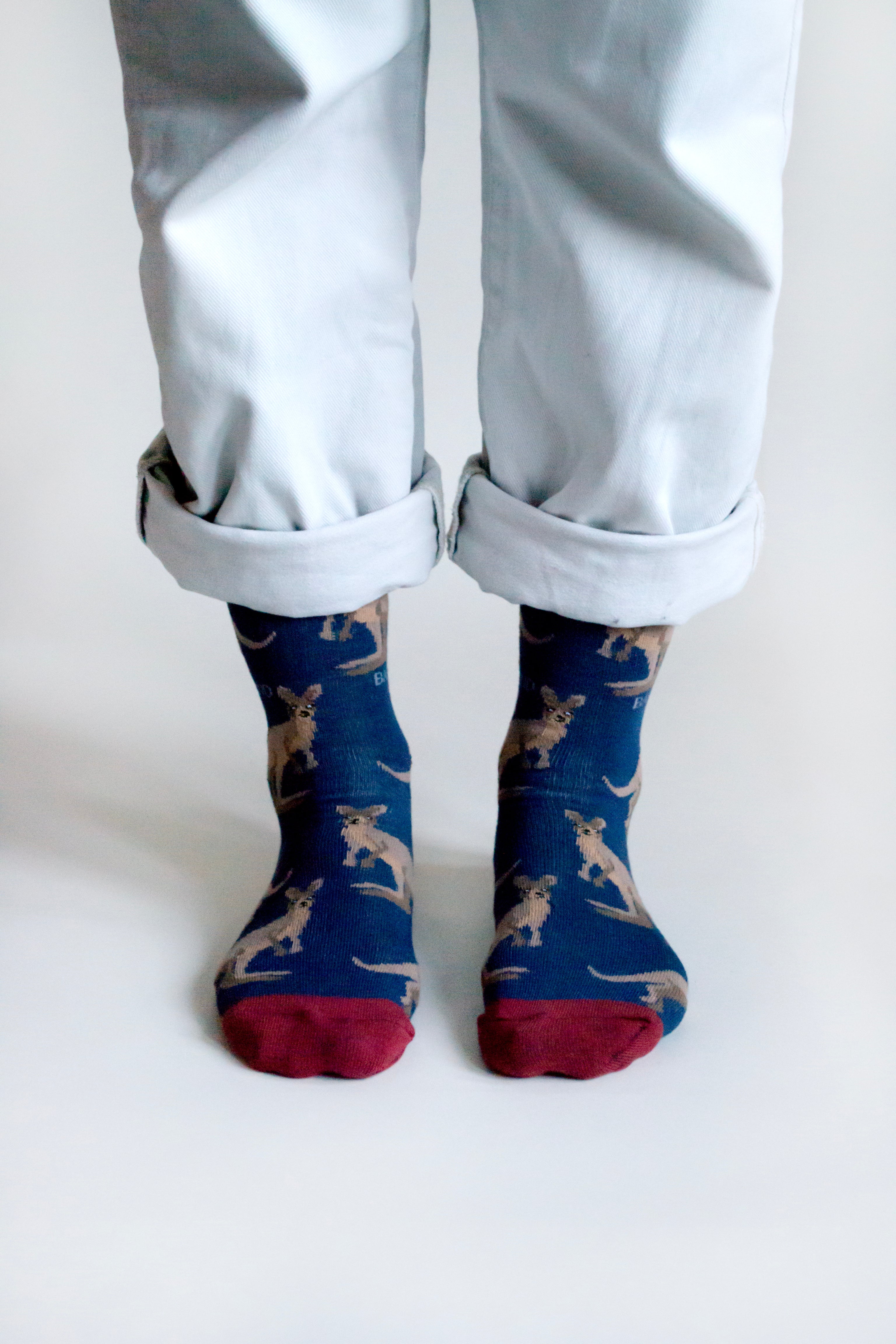 Bare Kind Bamboo Socks - Save the Wallabies