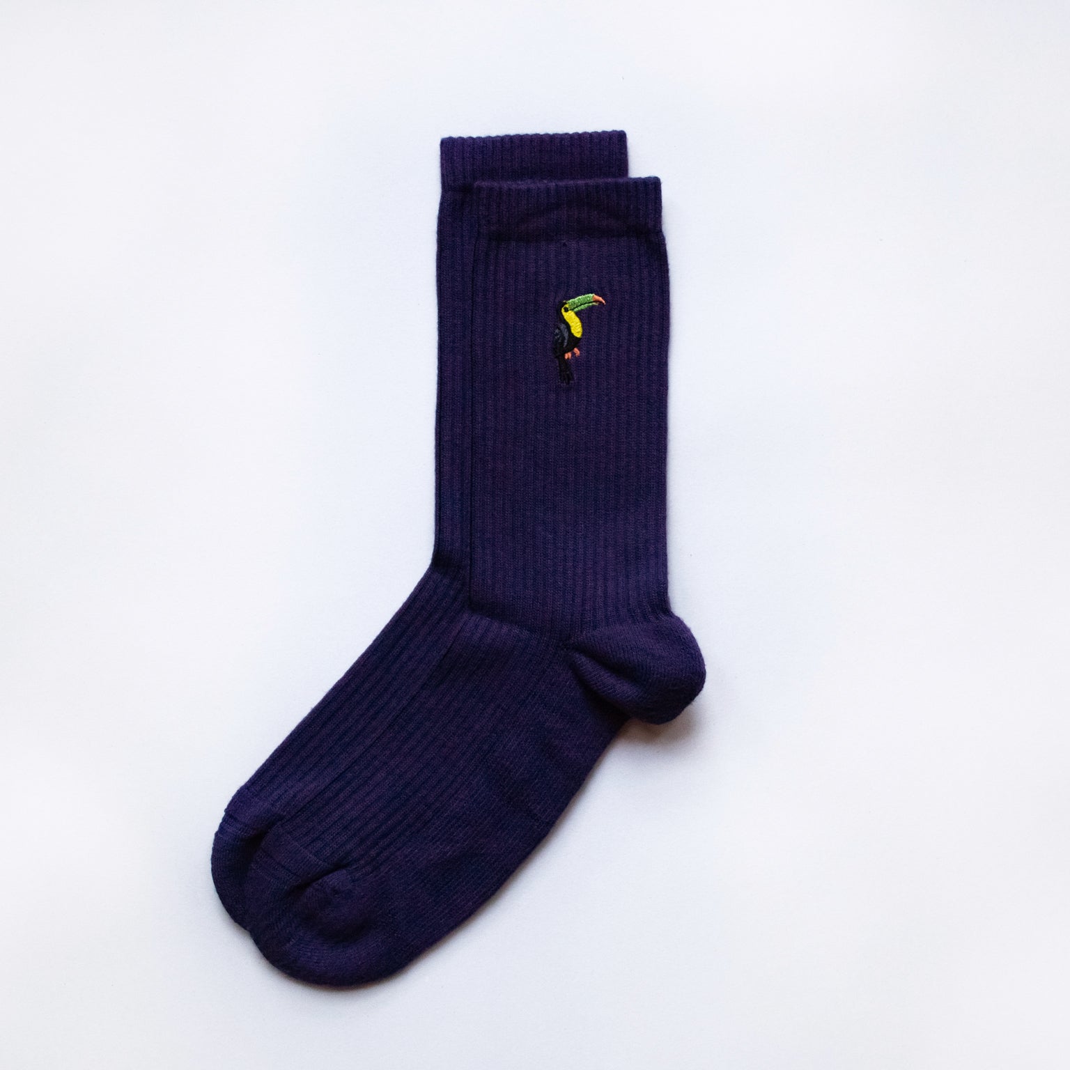 Ribbed Toucan Socks - Bare Kind Bamboo Socks - Save the Toucans
