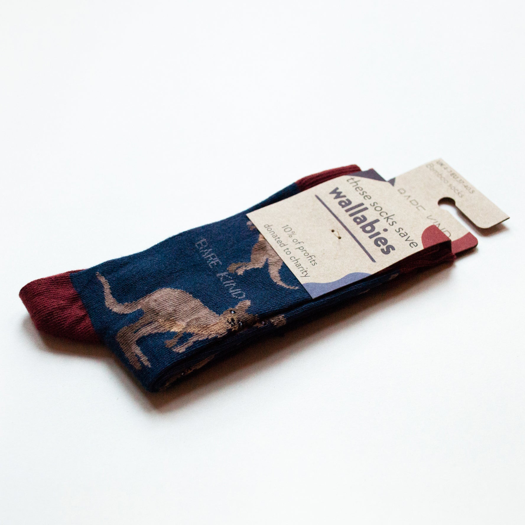 Bare Kind Bamboo Socks - Save the Wallabies