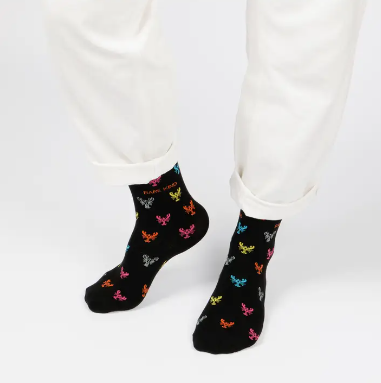 Bare Kind Bamboo Socks - Save the Lobsters Small Motif