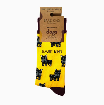 Bare Kind Bamboo Socks - Save the Highland Dog