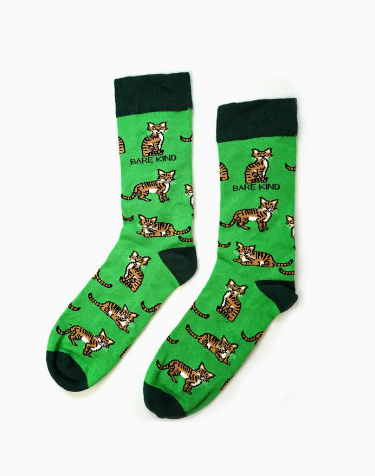 Bare Kind Bamboo Socks - Save the Highland Wild Cats