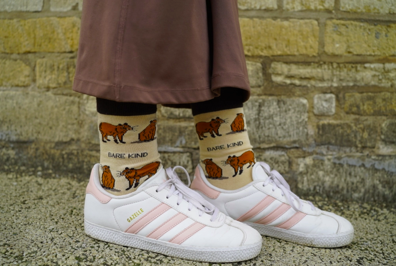 Bare Kind Bamboo Socks - Save the Capybara