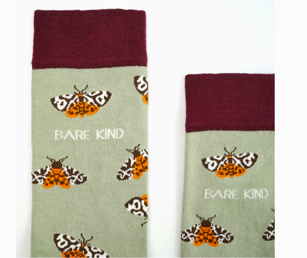 Bare Kind Bamboo Socks - Save the Tiger Moth