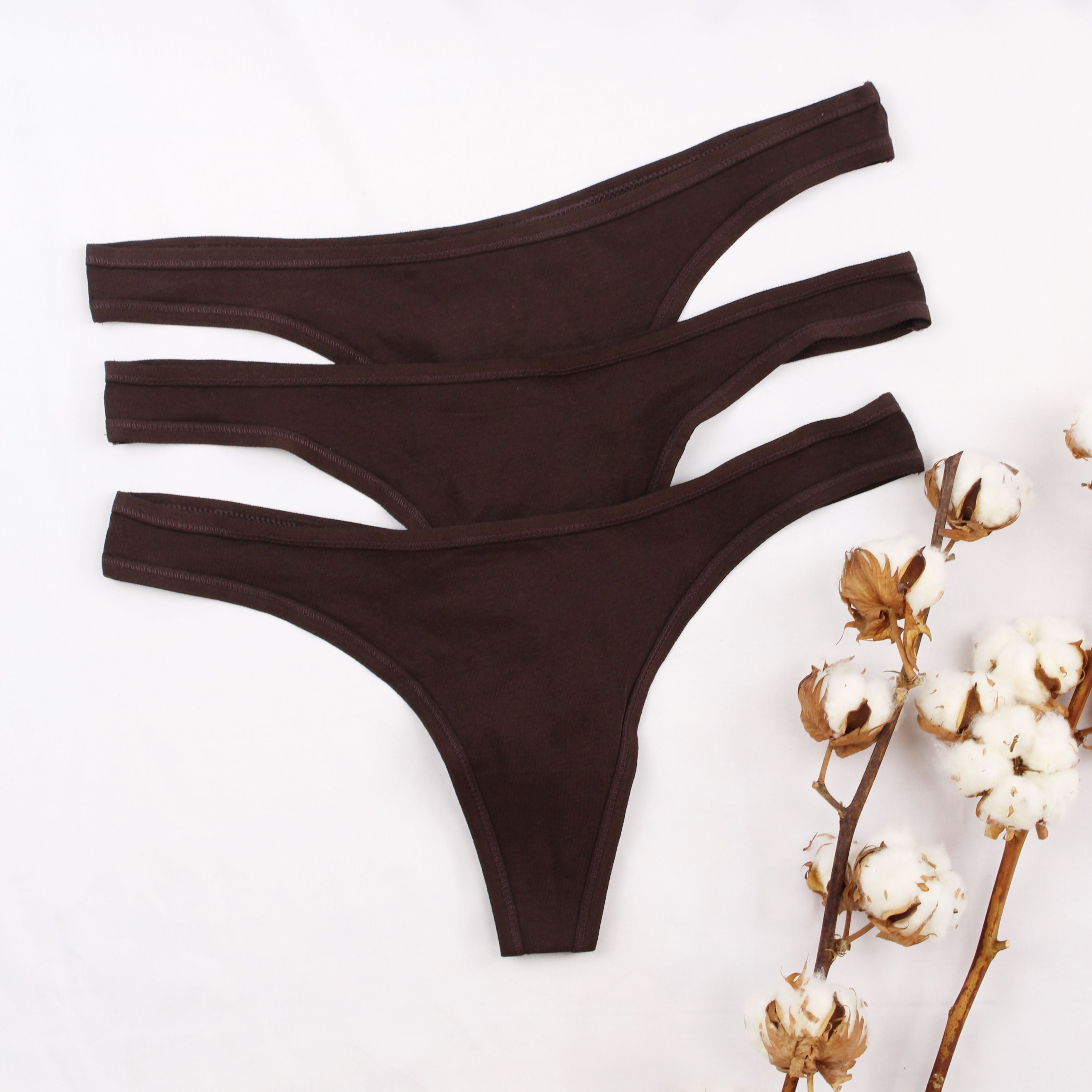 Women's Organic Cotton Thong - Pack of 3