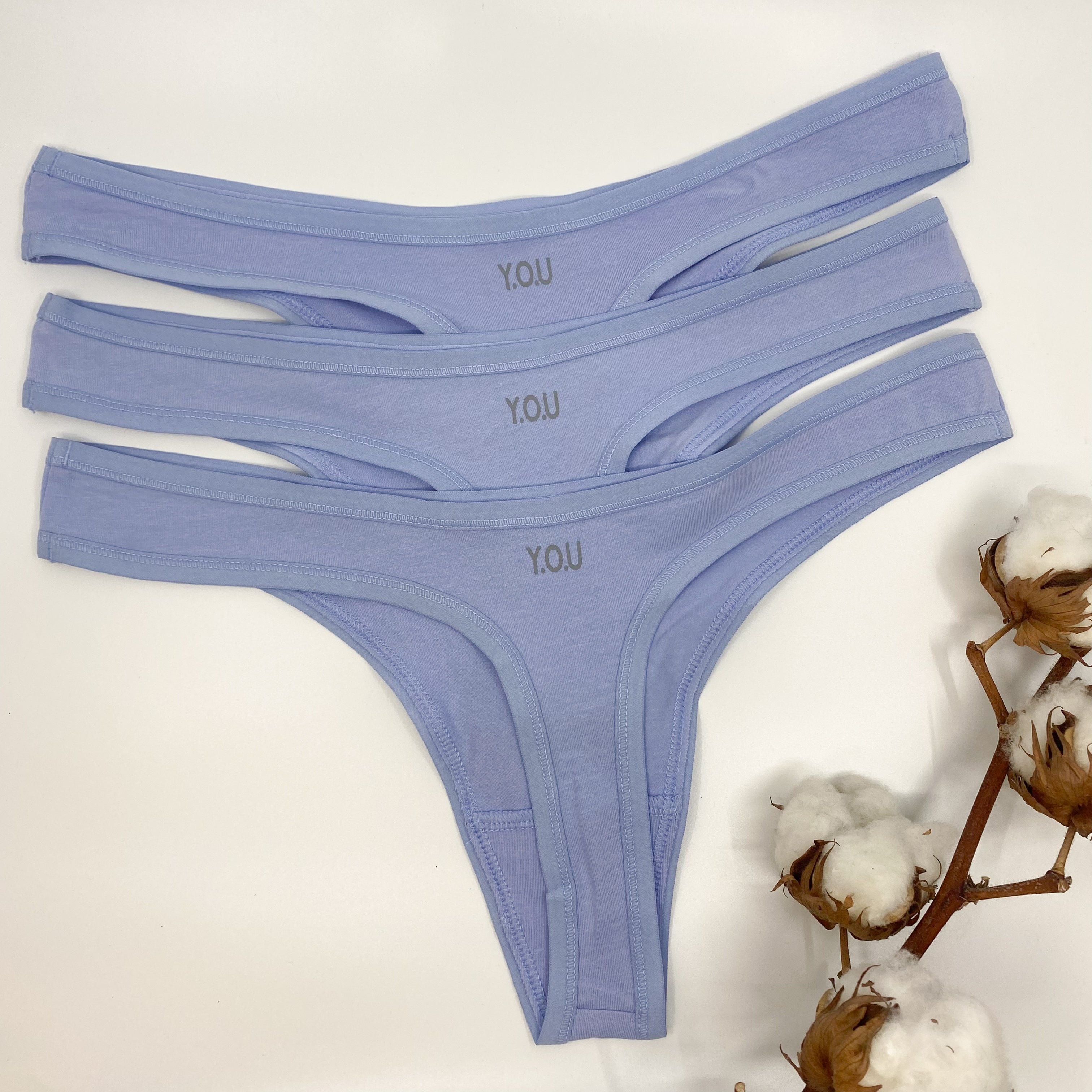 Women's Organic Cotton Thong - Pack of 3