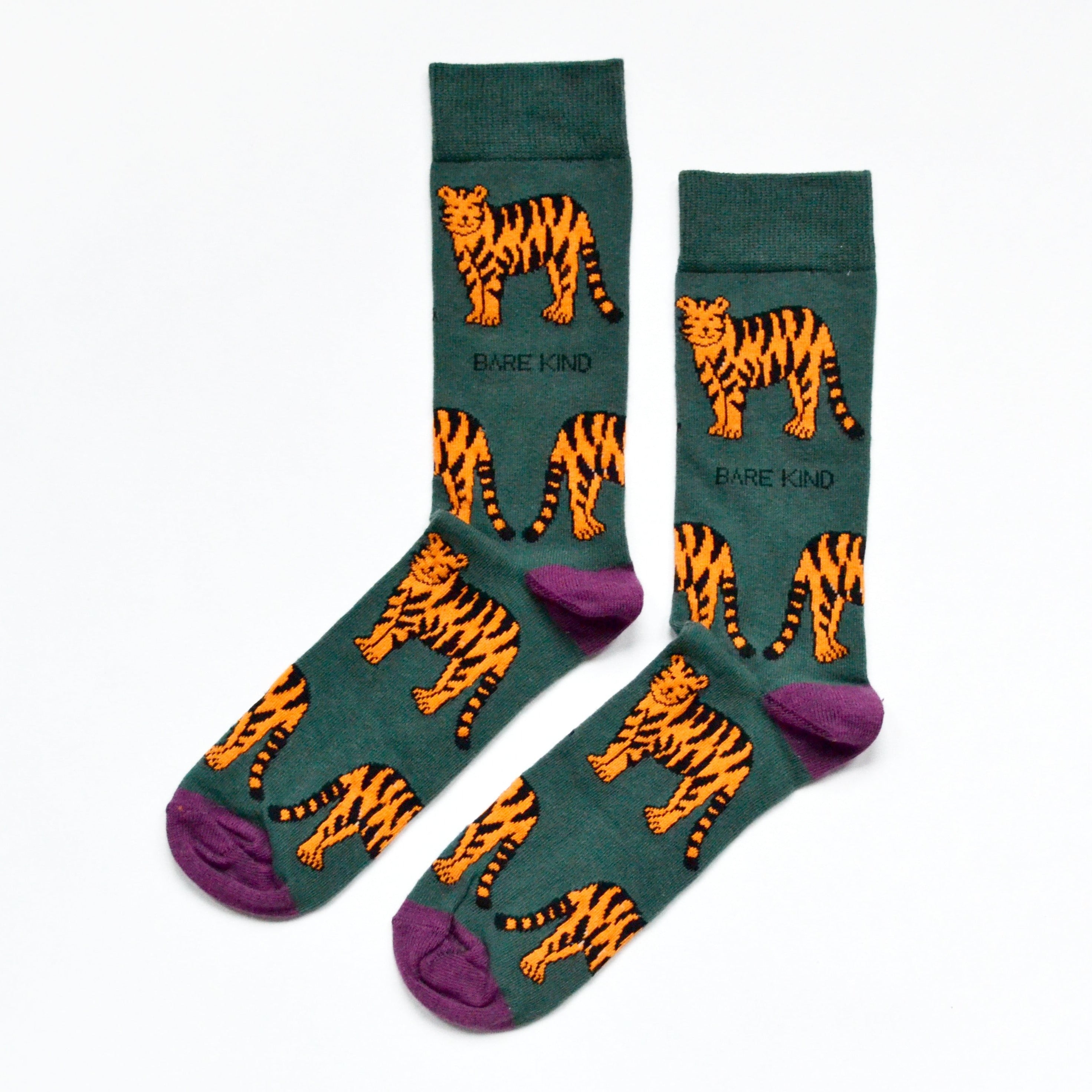 Bare Kind Bamboo Socks - Save the Tigers