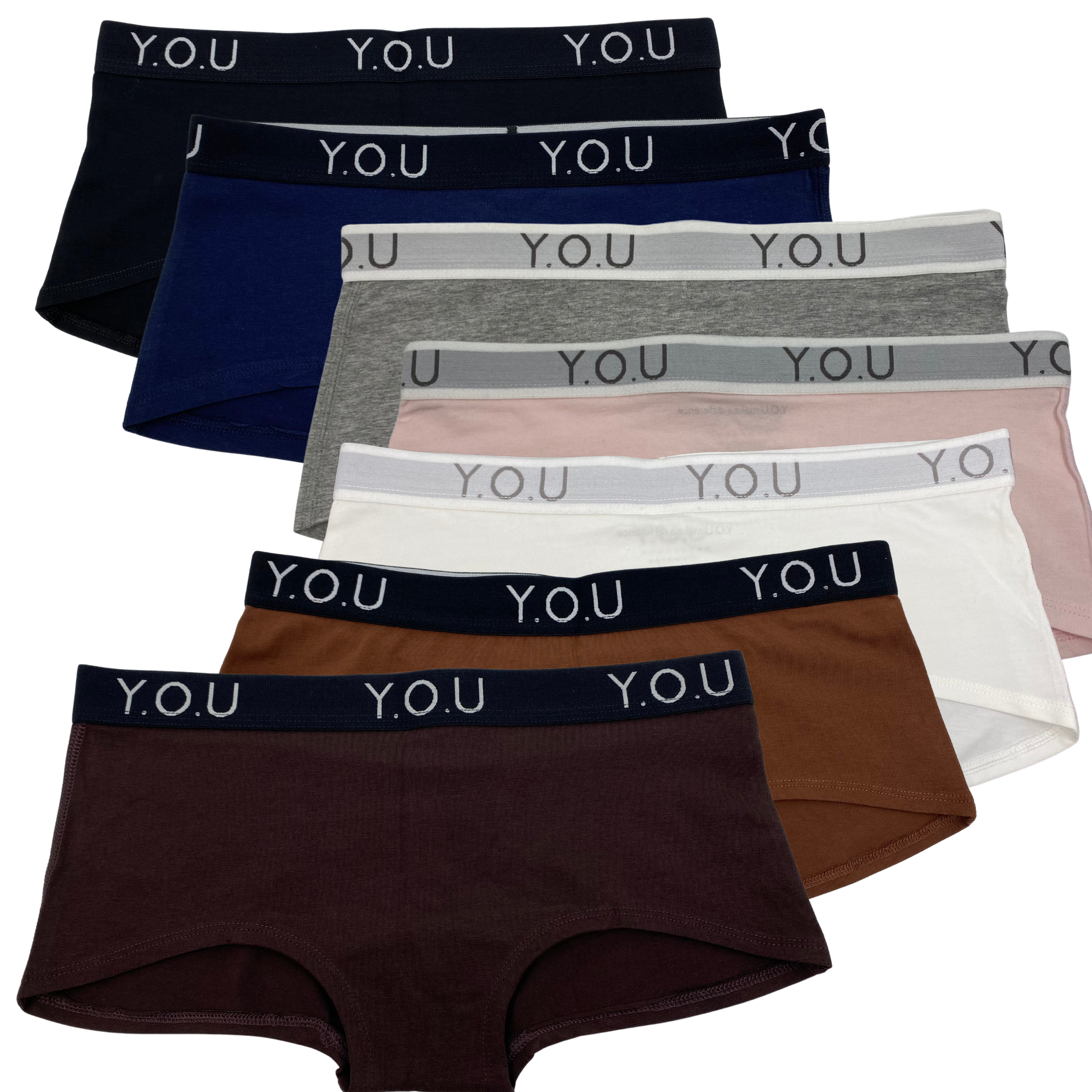 Days of the Week Organic Cotton Underwear - pack of 7 Y.O.U branded boy shorts