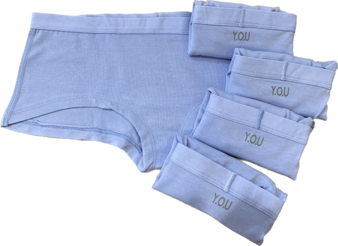 Women's organic cotton boy shorts - pack of 5