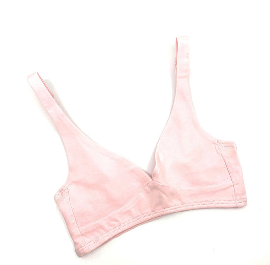 Girls' organic cotton bralette - light pink – Y.O.U underwear