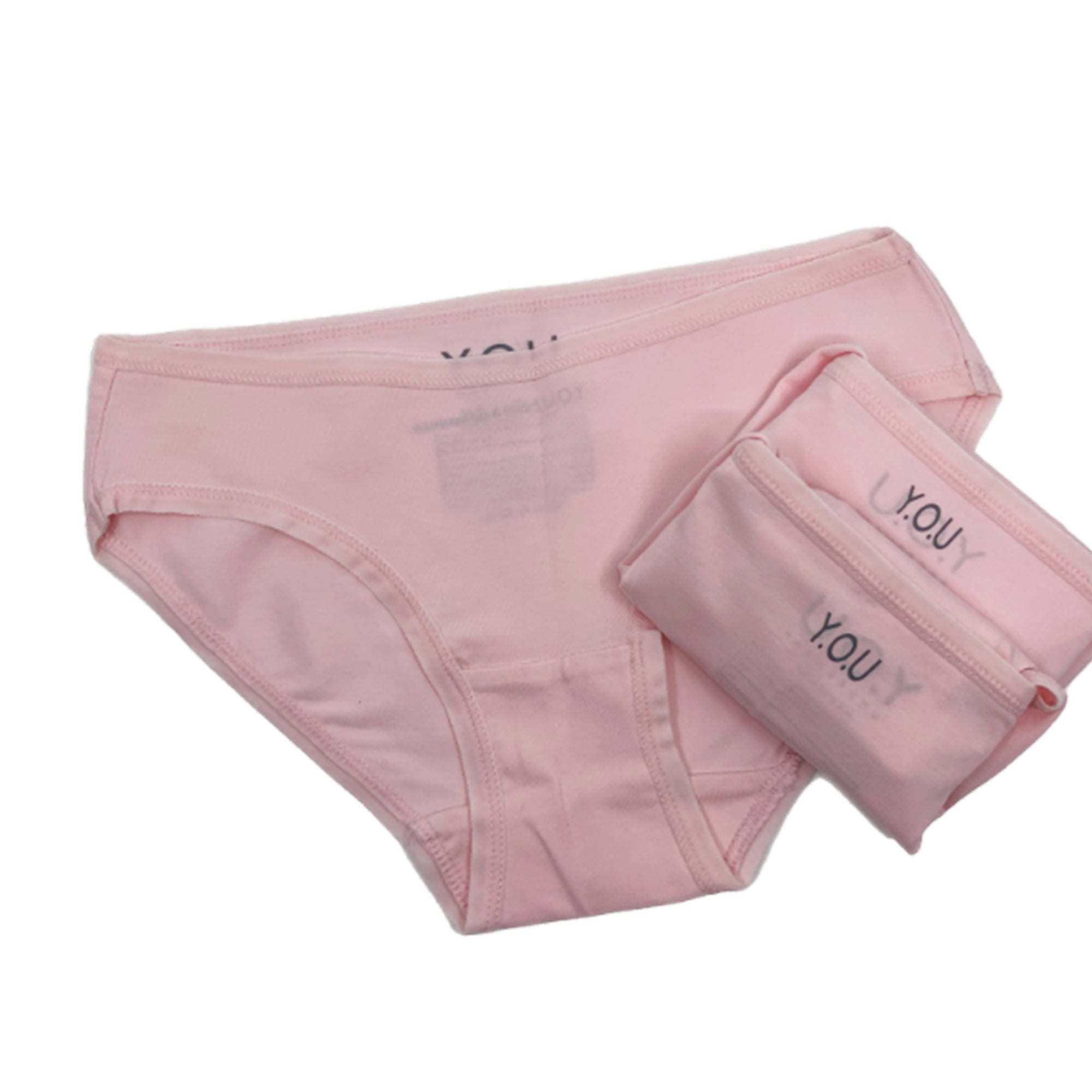 Women's organic cotton thong in light pink – Y.O.U underwear
