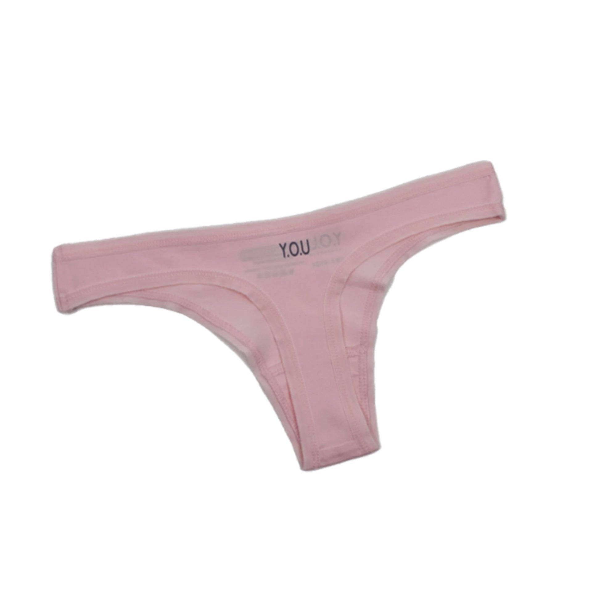 Women's organic cotton thong in light pink – Y.O.U underwear