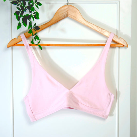Women's organic cotton bralette in almond (light nude) – Y.O.U underwear