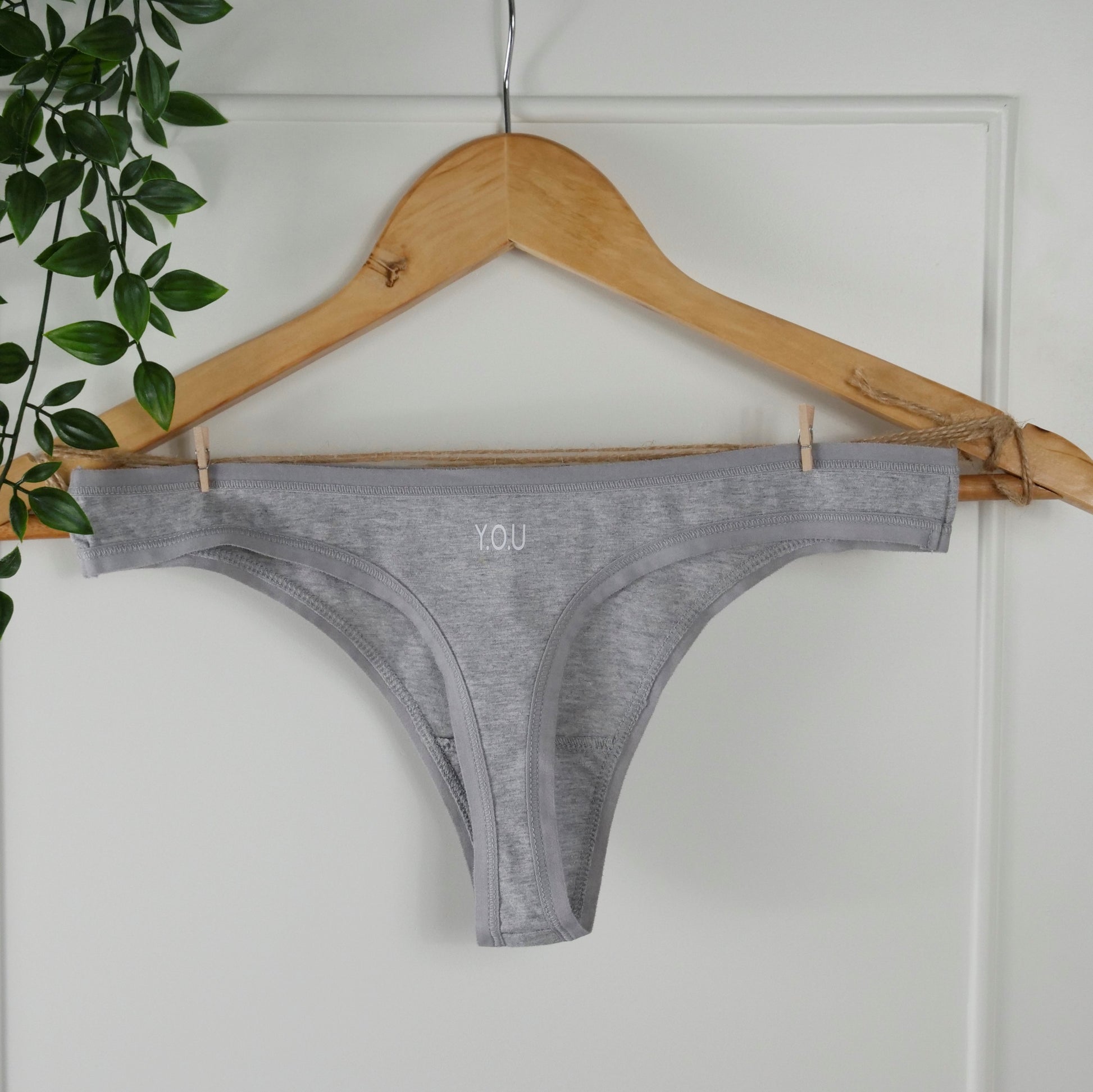 The Cotton Low Rise Thong in Sand – Shades of Grey Boutique